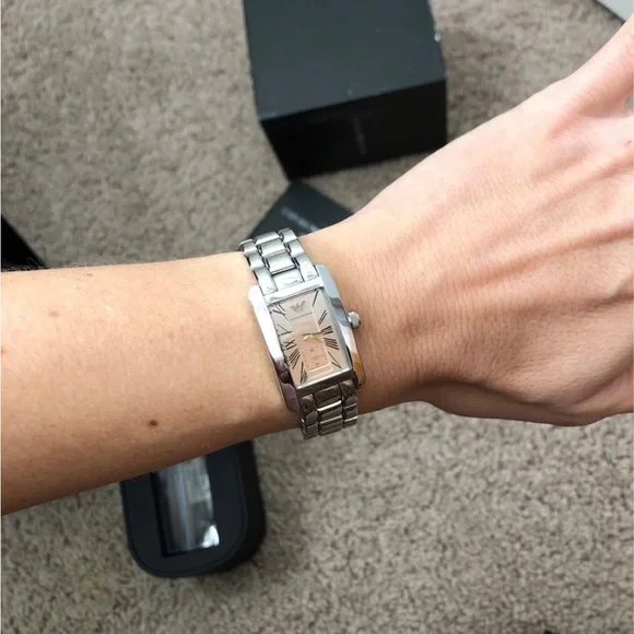 Emporio Armani Silver Bracelet Watch - Picture 7 of 7